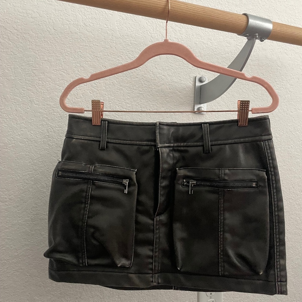 Zara Leather mini skirt